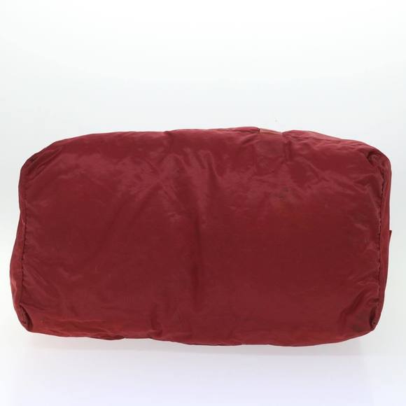 PRADA Boston Bag Nylon Red Auth yb360 - Picture 7 of 16